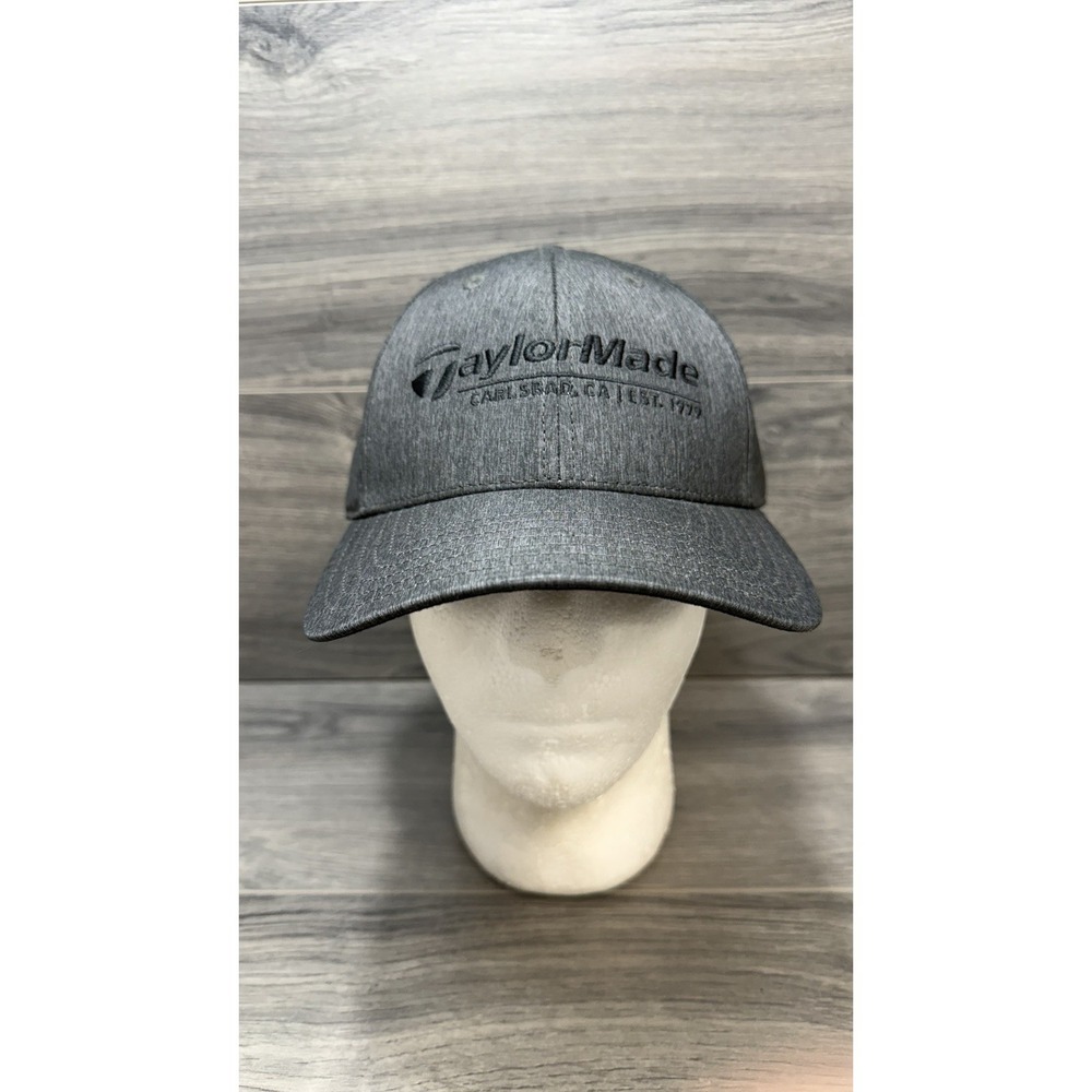 TaylorMade Golf Hat Carlsbad CA Est. 1979 Logo Strap Back Adjustable PGA Gray